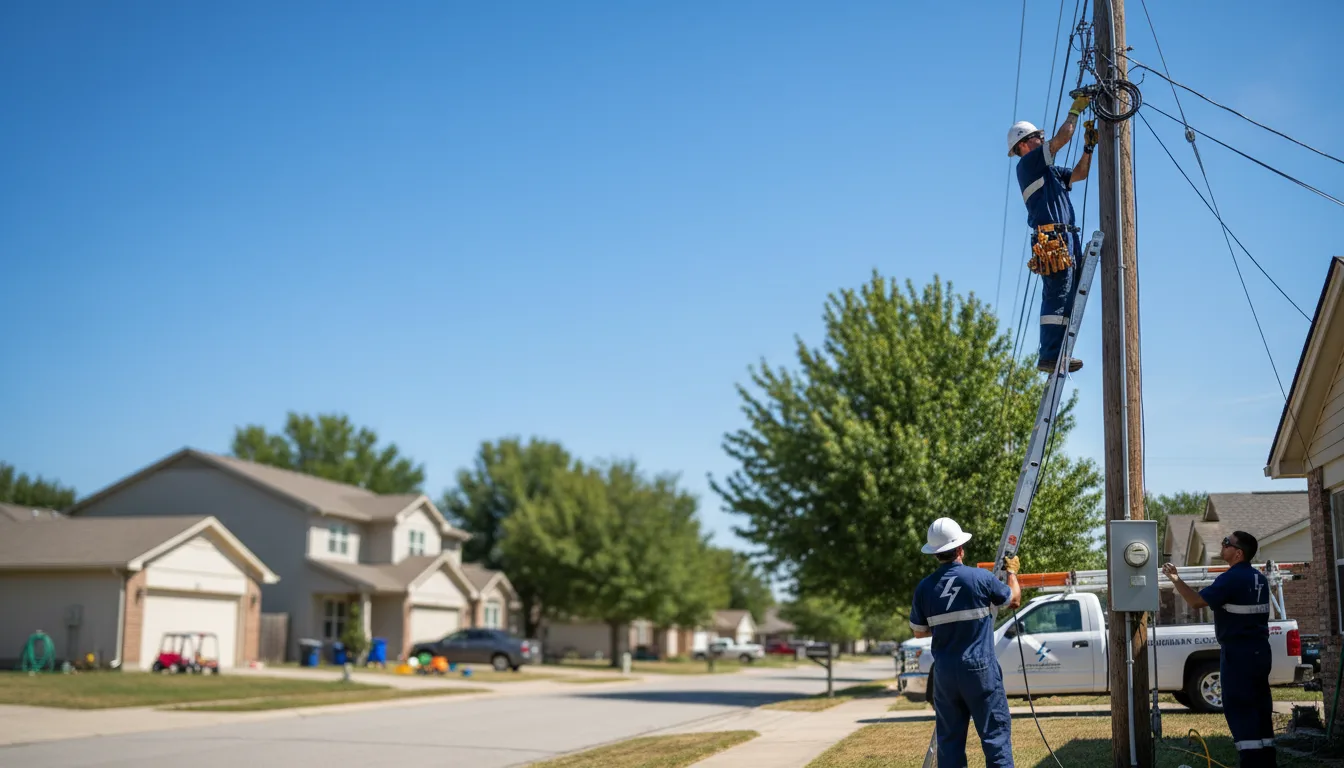 Residential electrician providing installation services in Sugar City, ID